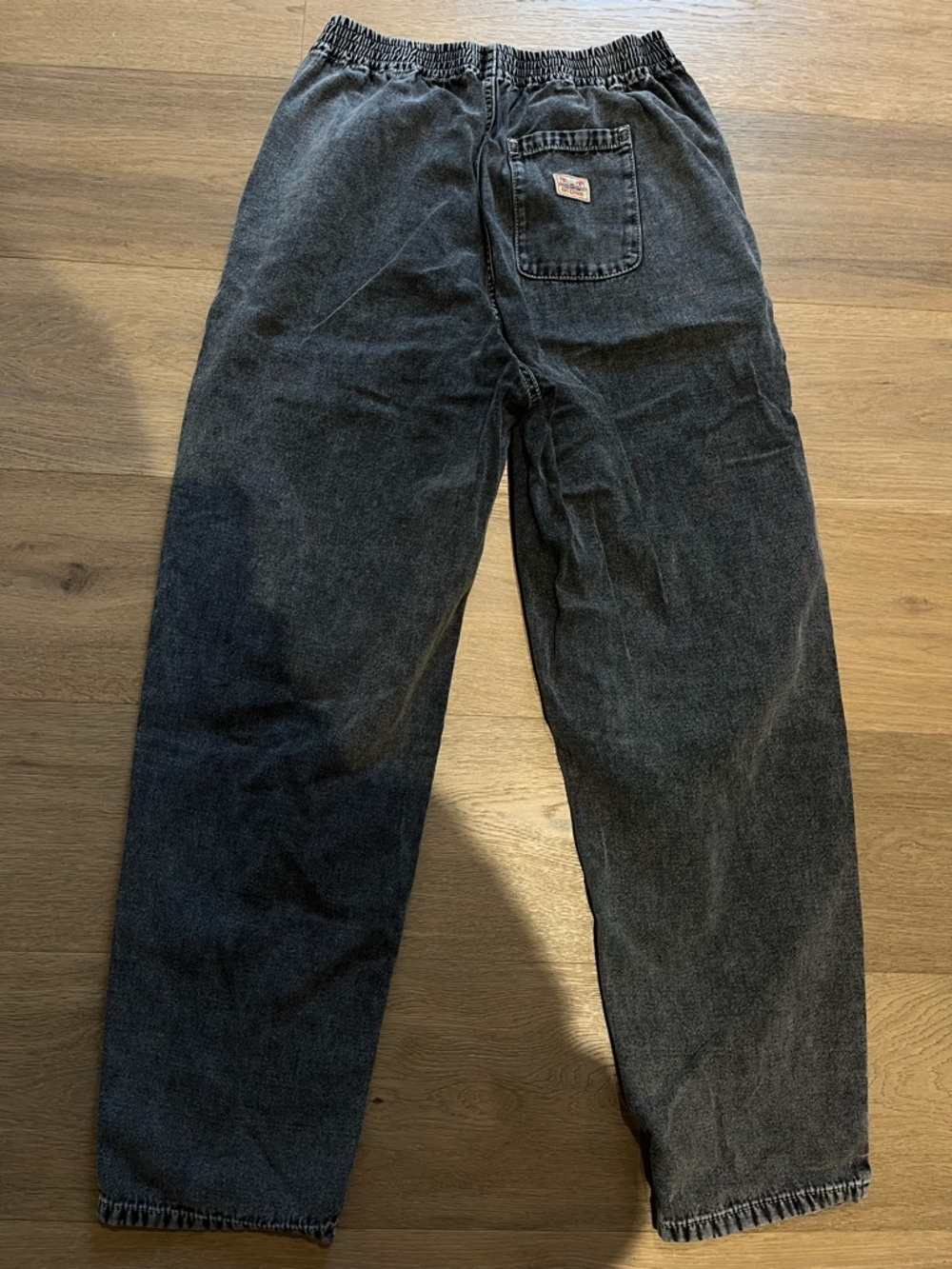 American Vintage Straight Leg Jeans in Washed Black